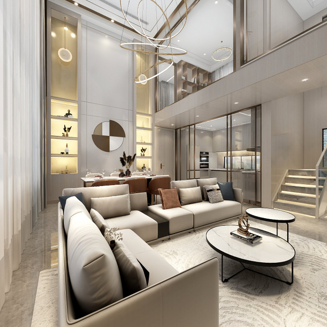 Ampio appartamento di fascia alta di alta gambo da soggiorno