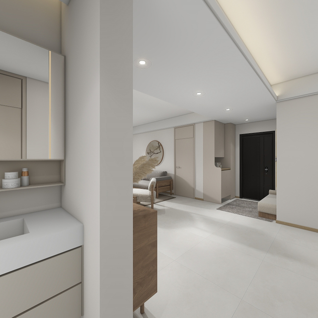 Caramine in legno di quercia Melamina Melamine Gabinetto