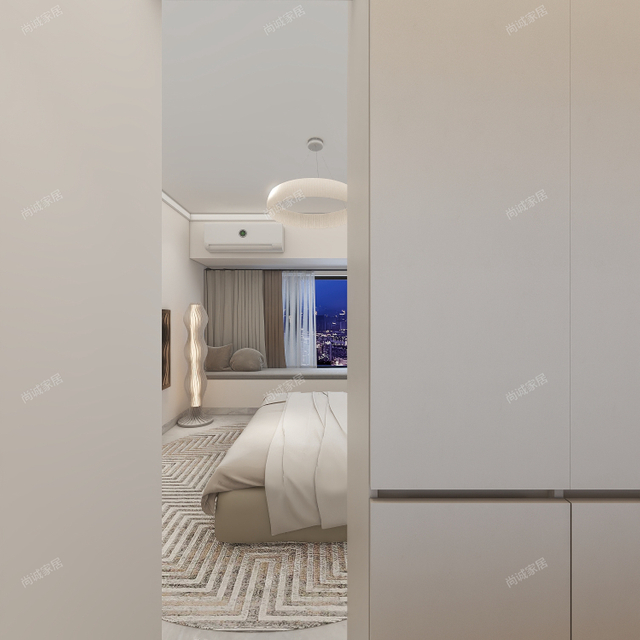 Camera da letto in stile minimalista Guardaroba durevole