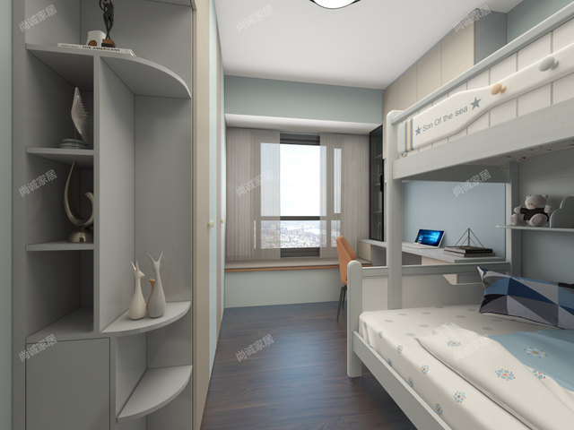 Sereno oasi bianca arredamento incantevole per bambini